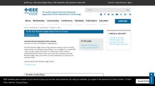 IEEE - Try the IEEE Member Digital Library Free for 30 Days