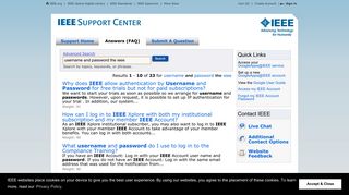username and - IEEE Support Center