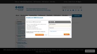 Create Account - IEEE