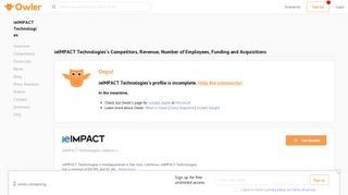 ieIMPACT Technologies Competitors, Revenue and Employees ...