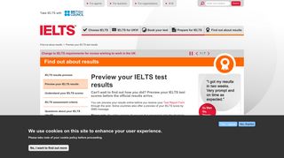Preview your IELTS test results | Take IELTS