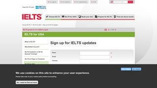 Sign up for IELTS updates | Take IELTS