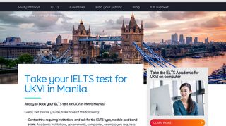 Take your IELTS test for UKVI in Manila | IDP Philippines - IDP USA