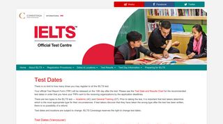 Vancouver - Test Dates - IELTS Canada