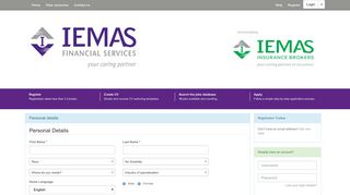 Register | Iemas Financial Services