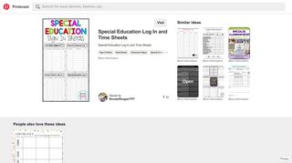 Special Education Sign In Sheets! - Pinterest