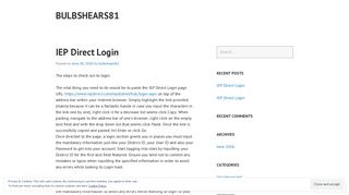 IEP Direct Login – bulbshears81