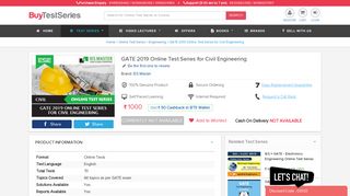 GATE 2019 Online Test Series for Civil Engineering By IES Master