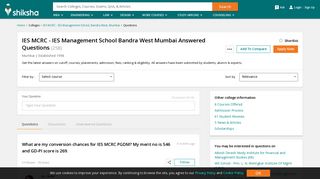 Page 5 - Questions Asked about IES MCRC - IES Management School ...