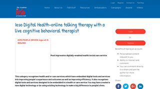 Ieso Digital Health-online talking therapy with a live cognitive ...