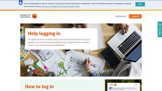 Log in in the internetbank - Swedbank and Sparbankerna
