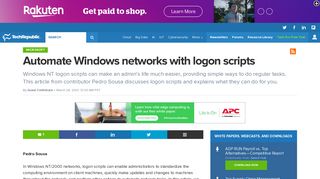 Automate Windows networks with logon scripts - News, Tips, and ...
