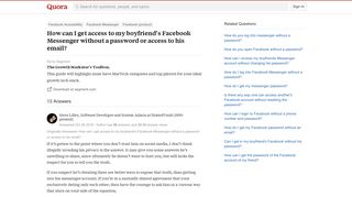 How to get access to my boyfriend's Facebook Messenger without a ...