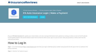 IFA Auto Insurance Login | Make a Payment - Insurance Reviews