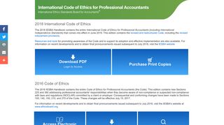 International Code of Ethics for Professional Accountants | IFAC - IESBA