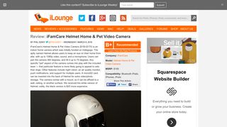 Review: iFamCare Helmet Home & Pet Video Camera | iLounge
