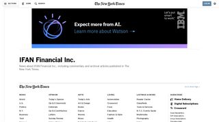 IFAN Financial Inc. - The New York Times