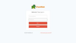 Sign in · Premium Hosting Support - iFastNet