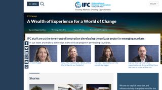 A Wealth of Experience for a World of Change - IFC