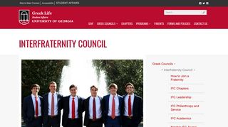 Interfraternity Council Content Page | Greek Life