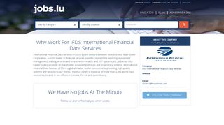 IFDS International Financial Data Services Careers, IFDS International ...