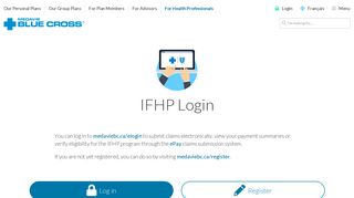 IFHP Login | Medavie Blue Cross