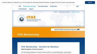 Membership and Login - International Federation for Home Economics