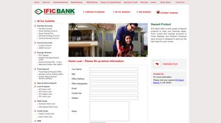 Home Loan : Please fill up below information: - IFIC Bank Bangladesh ...