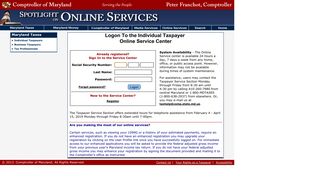 Logon to the Individual Online Service Center