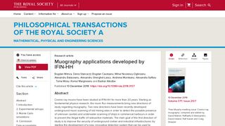 Muography applications developed by IFIN-HH | Philosophical ...