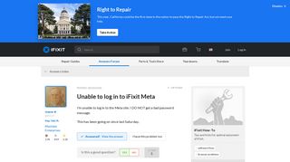 SOLVED: Unable to log in to iFixit Meta - iFixit