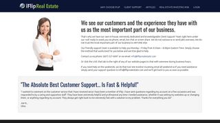 client support - iFlip Real Estate | The Ultimate CRM and Business ...