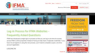 Login FAQs - IFMA