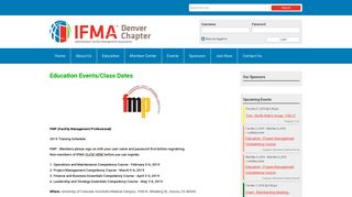 Education Events/Class Dates - IFMA