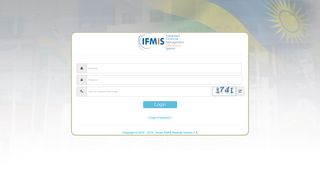 Welcome to the IFMIS dashboard!!