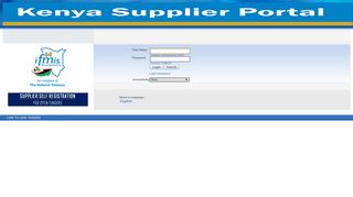 suppliers' portal - The National Treasury