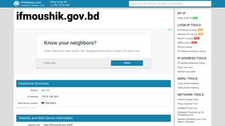 ifmoushik.gov.bd - Gov Ifmoushik | IPAddress.com