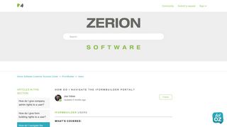How do I navigate the iFormBuilder Portal? – Zerion Software ...