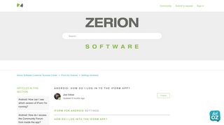 Android: How Do I Log In to the iForm App? – Zerion Software ...