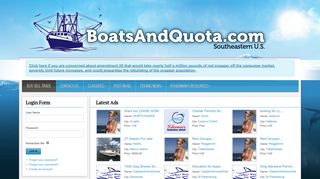 Boats and Quota - NMFS IFQ Login