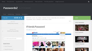 IFriends Password | PasswordsZ