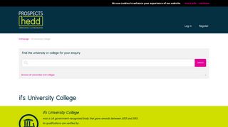 ifs University College | Higher Education Degree Datacheck