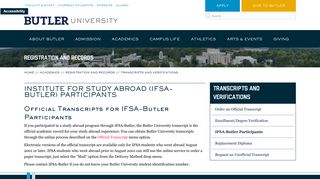 Institute for Study Abroad (IFSA-Butler) Participants | Butler.edu