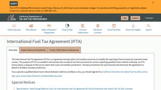 International Fuel Tax Agreement (IFTA) - CDTFA - CA.gov