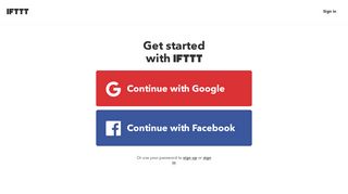 Sign up for a free IFTTT account - IFTTT