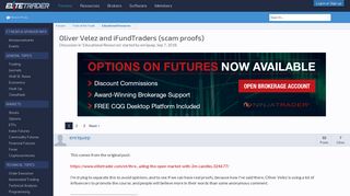 Oliver Velez and iFundTraders (scam proofs) | Elite Trader