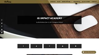IG Impact Academy | Allie Mcadam