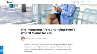 The Instagram API is Changing: Here's What It Means for You - Later
