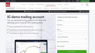 Demo Trading Account | Forex, CFDs | IG AE - IG.com