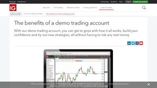 Benefits of a demo trading account - IG.com